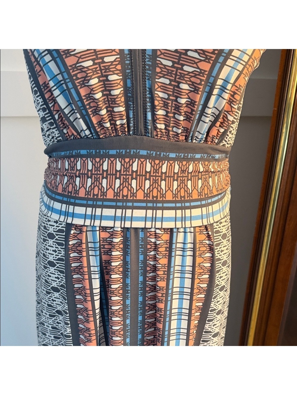 Max Studio Multicolor Geometric Maxi Dress - Picture 4 of 7